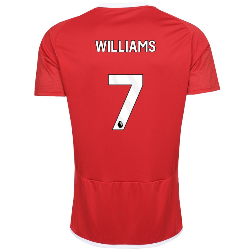 Dames Neco Williams #7 Rood Thuisshirt Thuistenue 2023/24 T-Shirt België