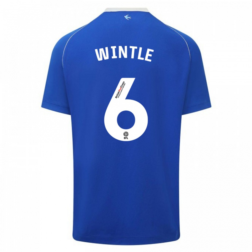 Dames Ryan Wintle #6 Blauw Thuisshirt Thuistenue 2023/24 T-Shirt België