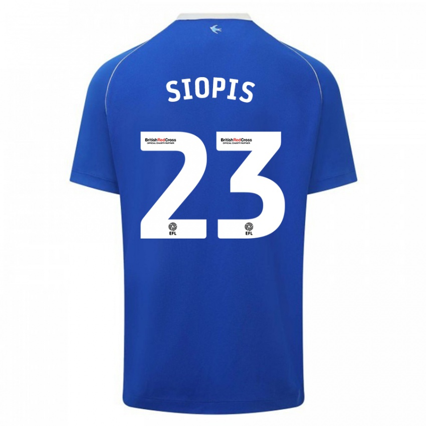 Dames Manolis Siopis #23 Blauw Thuisshirt Thuistenue 2023/24 T-Shirt België