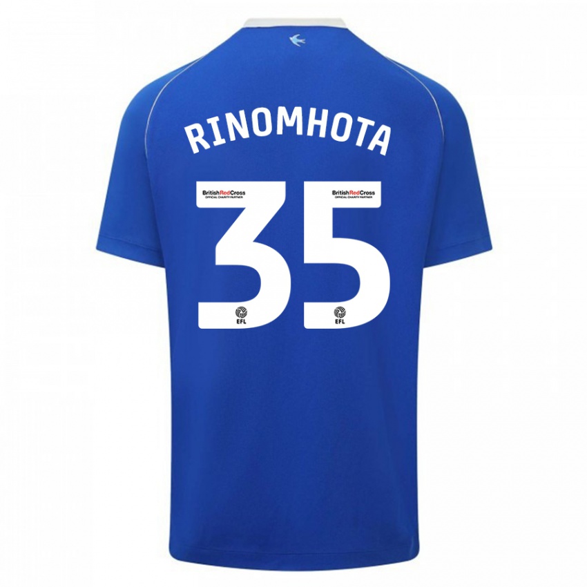 Dames Andy Rinomhota #35 Blauw Thuisshirt Thuistenue 2023/24 T-Shirt België