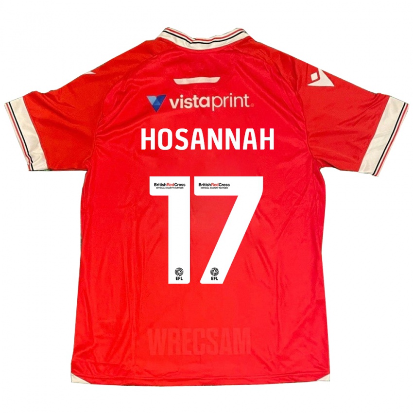 Dames Bryce Hosannah #17 Rood Thuisshirt Thuistenue 2023/24 T-Shirt België