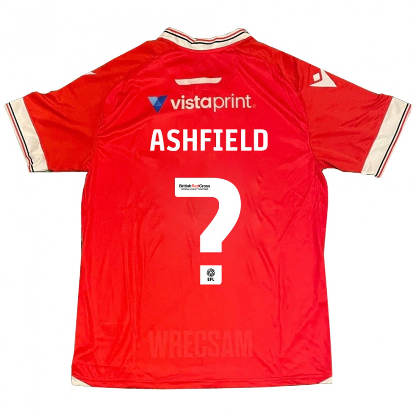 Dames Harry Ashfield #0 Rood Thuisshirt Thuistenue 2023/24 T-Shirt België