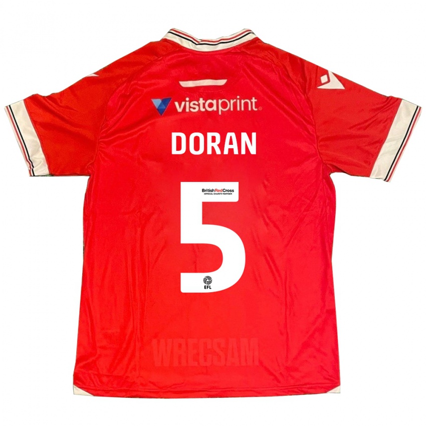 Dames Louisha Doran #5 Rood Thuisshirt Thuistenue 2023/24 T-Shirt België