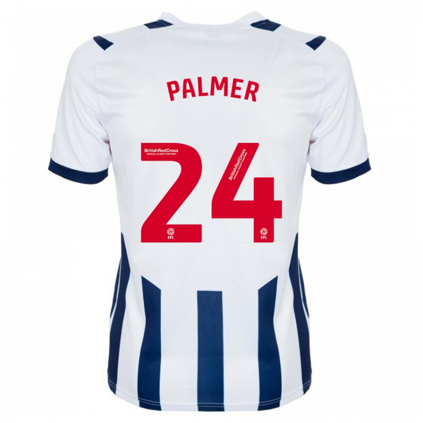 Dames Alex Palmer #24 Wit Thuisshirt Thuistenue 2023/24 T-Shirt België