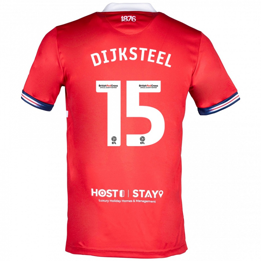 Damen Anfernee Dijksteel #15 Rot Heimtrikot Trikot 2023/24 T-Shirt Belgien
