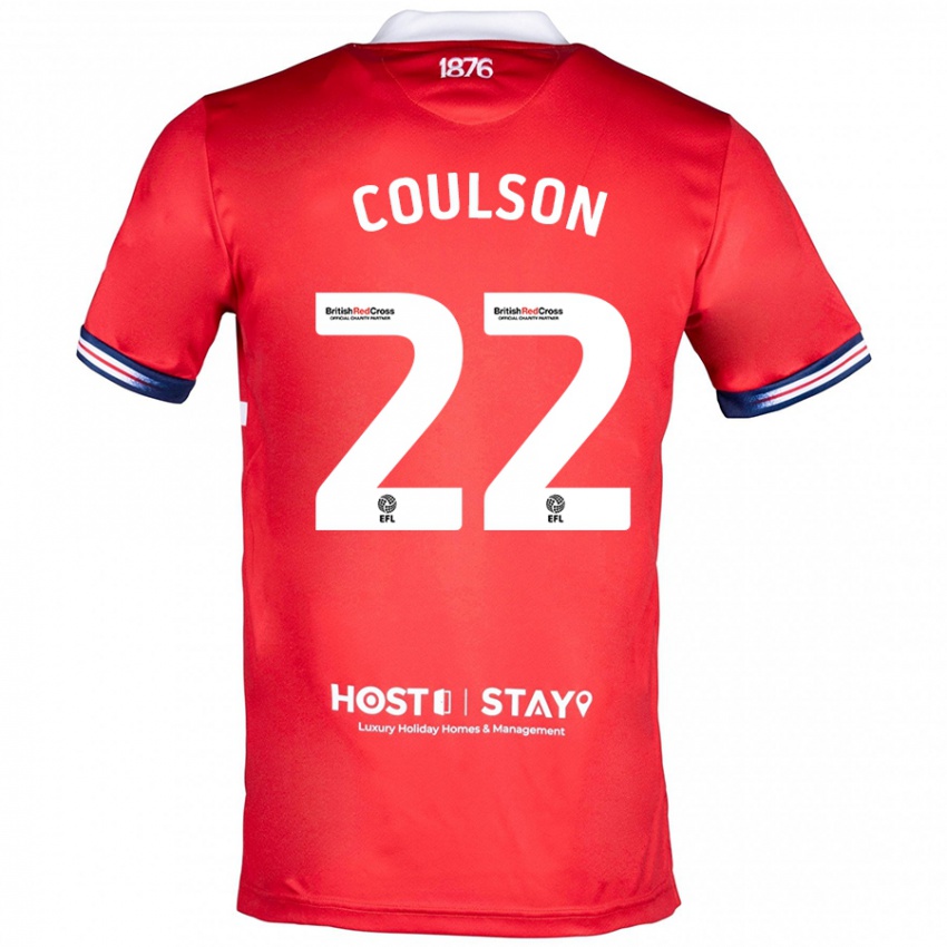 Damen Hayden Coulson #22 Rot Heimtrikot Trikot 2023/24 T-Shirt Belgien