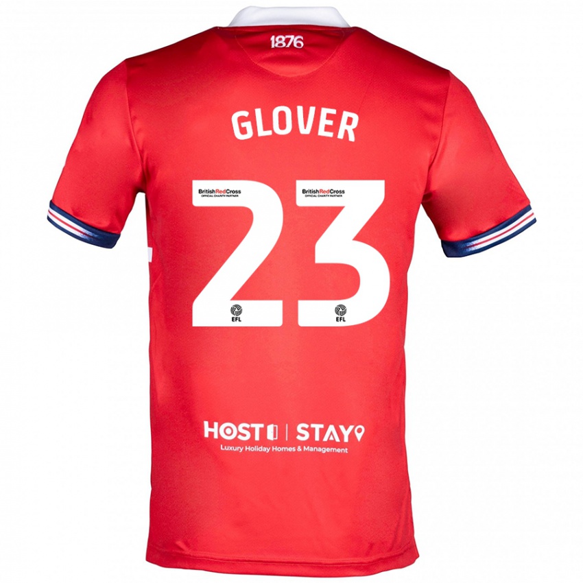 Damen Tom Glover #23 Rot Heimtrikot Trikot 2023/24 T-Shirt Belgien