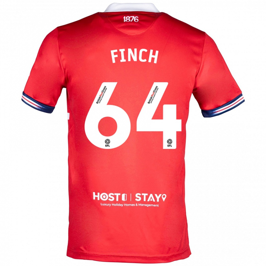 Damen Sonny Finch #64 Rot Heimtrikot Trikot 2023/24 T-Shirt Belgien