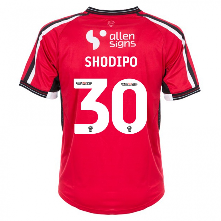 Dames Olamide Shodipo #30 Rood Thuisshirt Thuistenue 2023/24 T-Shirt België