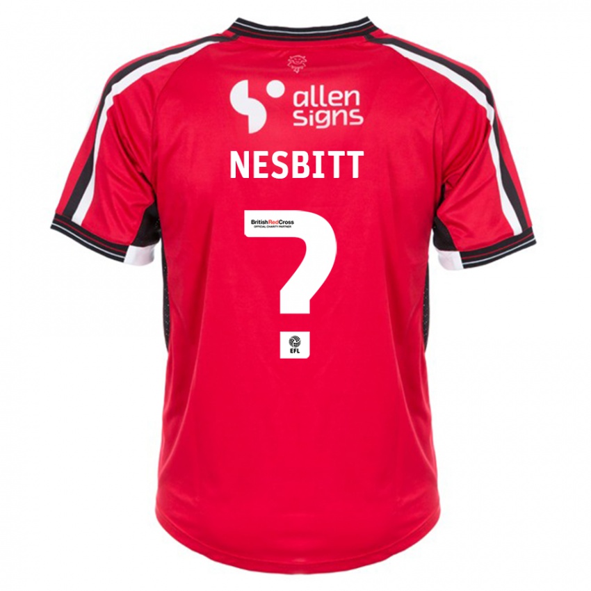 Dames Tom Nesbitt #0 Rood Thuisshirt Thuistenue 2023/24 T-Shirt België