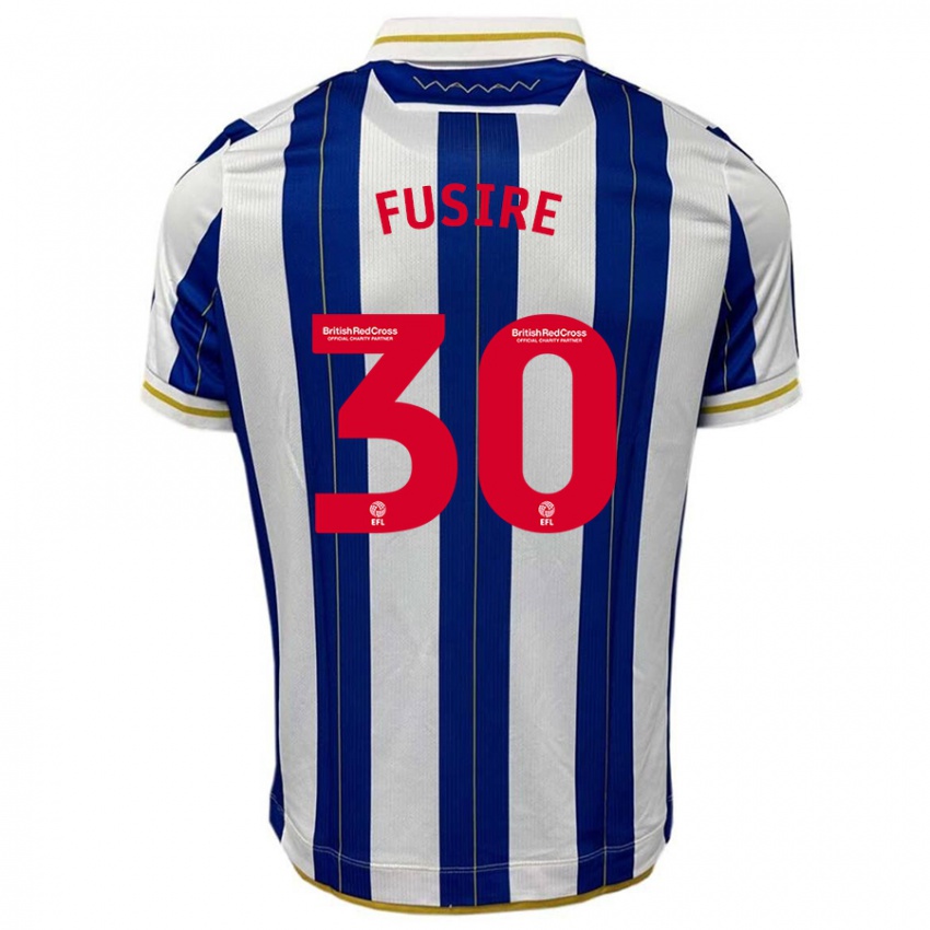 Dames Sean Fusire #30 Blauw Wit Thuisshirt Thuistenue 2023/24 T-Shirt België