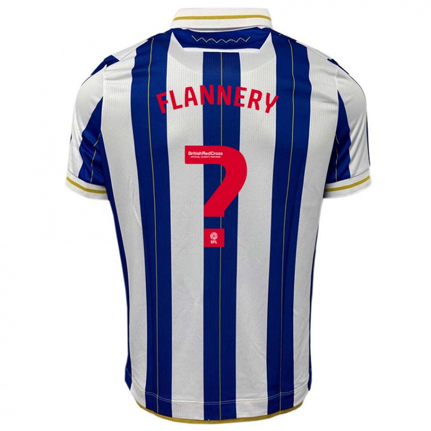 Dames Cian Flannery #0 Blauw Wit Thuisshirt Thuistenue 2023/24 T-Shirt België