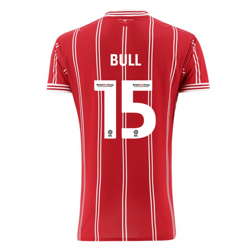 Dames Jasmine Bull #15 Rood Thuisshirt Thuistenue 2023/24 T-Shirt België