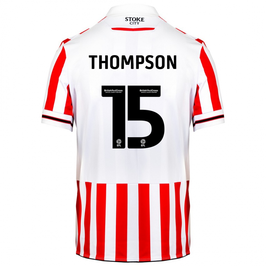 Dames Jordan Thompson #15 Rood Wit Thuisshirt Thuistenue 2023/24 T-Shirt België