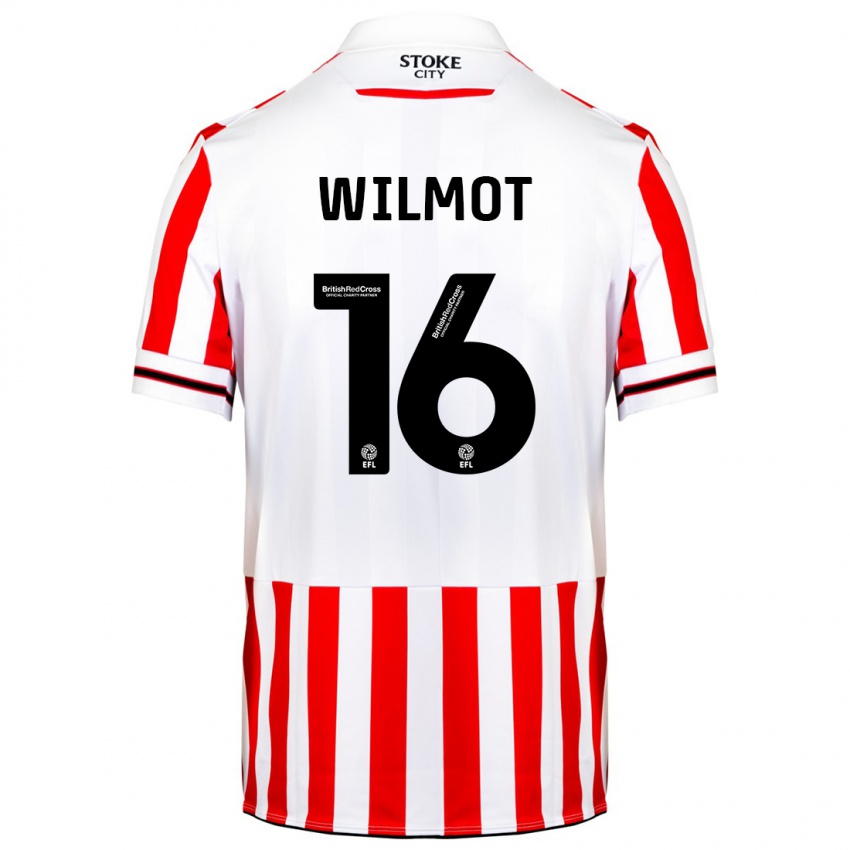 Dames Ben Wilmot #16 Rood Wit Thuisshirt Thuistenue 2023/24 T-Shirt België