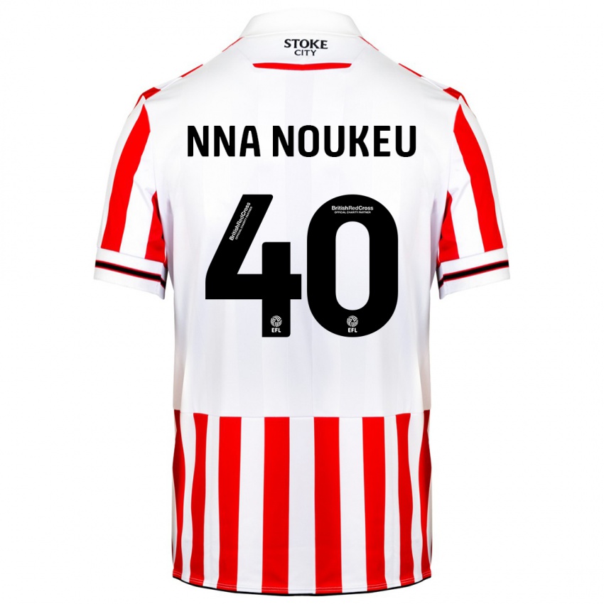 Dames Blondy Nna Noukeu #40 Rood Wit Thuisshirt Thuistenue 2023/24 T-Shirt België