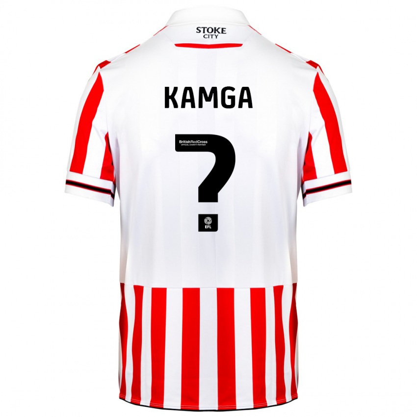 Dames Ian Kamga #0 Rood Wit Thuisshirt Thuistenue 2023/24 T-Shirt België