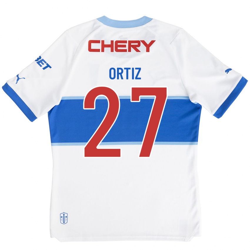 Dames Jorge Ortiz #27 Wit Thuisshirt Thuistenue 2023/24 T-Shirt België
