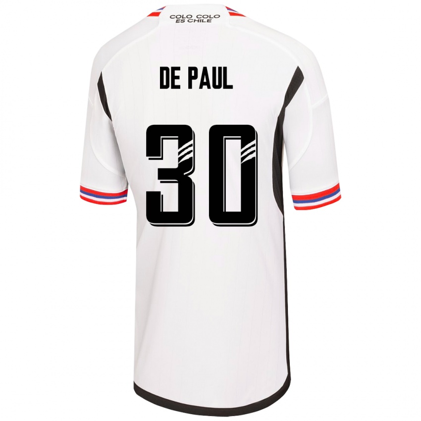 Femme Maillot Fernando De Paul #30 Blanc Tenues Domicile 2023/24 T-Shirt Belgique