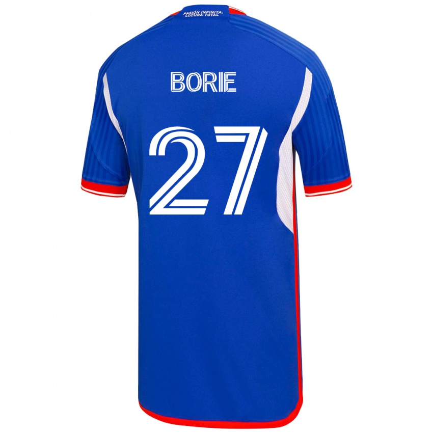 Dames Emilie Borie #27 Blauw Thuisshirt Thuistenue 2023/24 T-Shirt België
