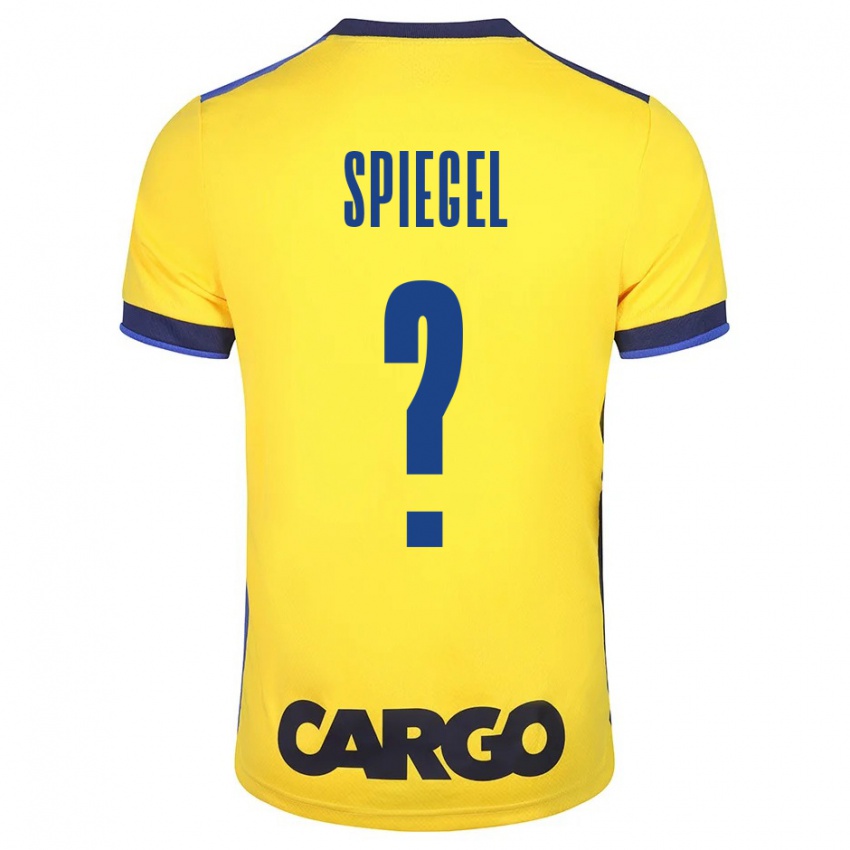 Dames Liran Spiegel #0 Geel Thuisshirt Thuistenue 2023/24 T-Shirt België