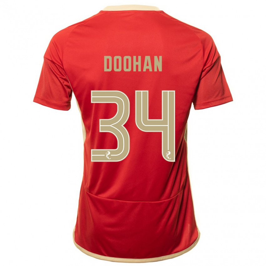 Dames Ross Doohan #34 Rood Thuisshirt Thuistenue 2023/24 T-Shirt België