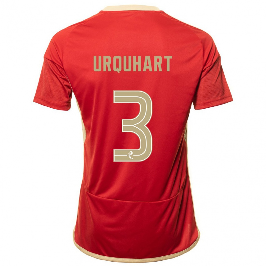 Dames Millie Urquhart #3 Rood Thuisshirt Thuistenue 2023/24 T-Shirt België