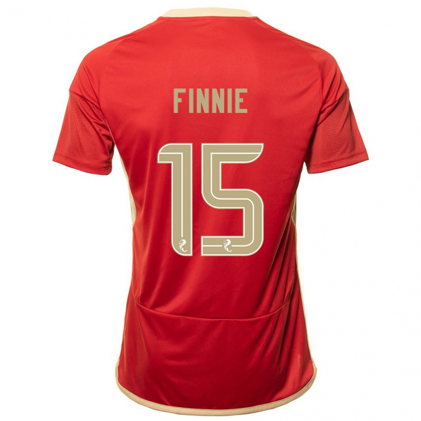 Dames Maddison Finnie #15 Rood Thuisshirt Thuistenue 2023/24 T-Shirt België