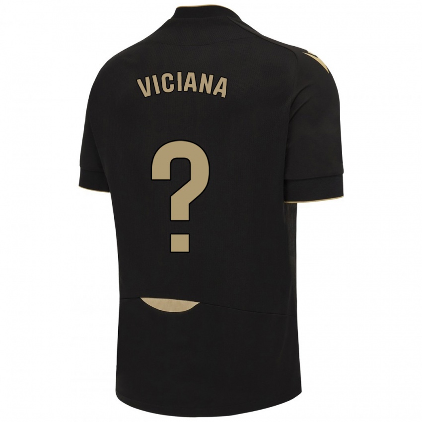 Dames Marco Viciana #0 Zwart Uitshirt Uittenue 2023/24 T-Shirt België