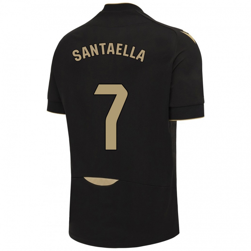 Dames Natalia Santaella Picón #7 Zwart Uitshirt Uittenue 2023/24 T-Shirt België