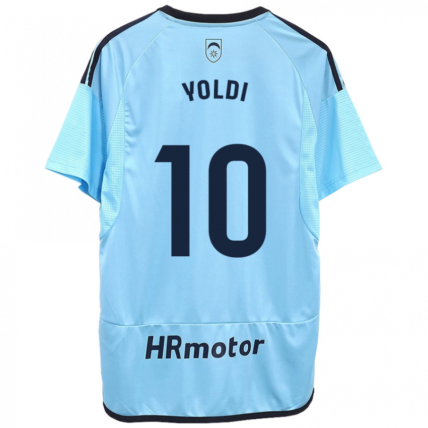 Dames Ander Yoldi #10 Blauw Uitshirt Uittenue 2023/24 T-Shirt België