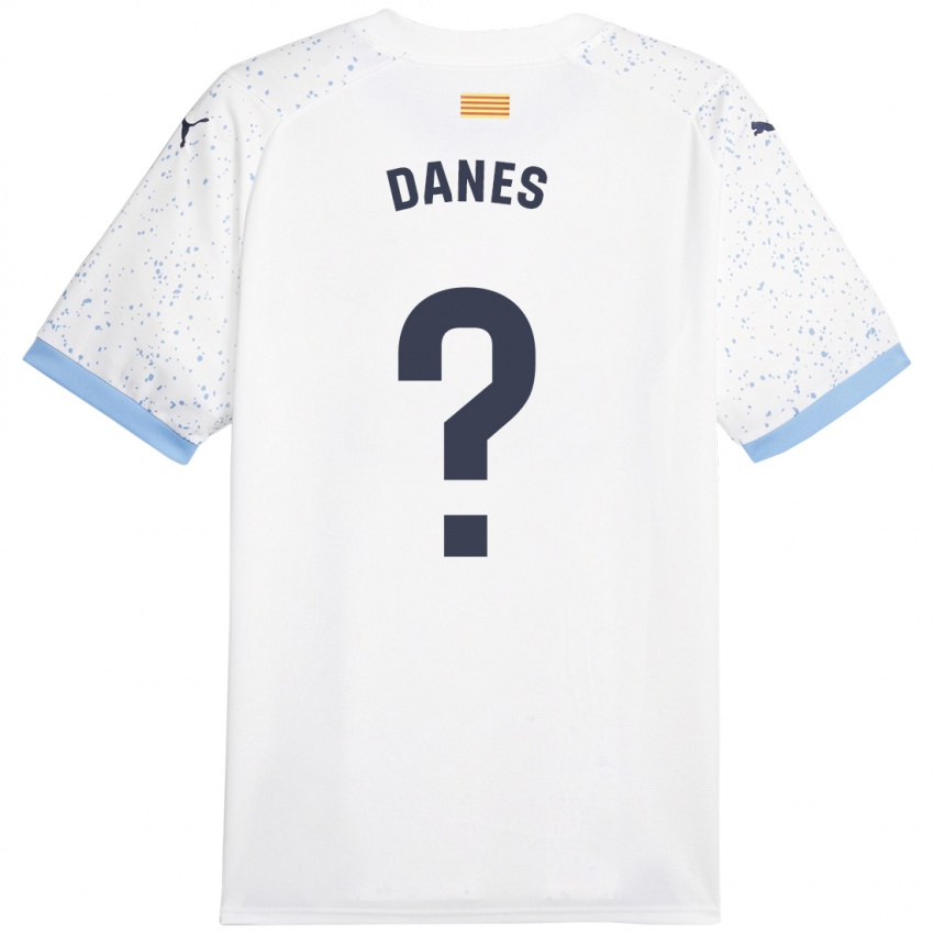 Dames Jan Danés #0 Wit Uitshirt Uittenue 2023/24 T-Shirt België