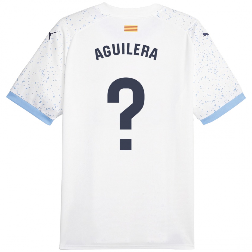 Dames Oriol Aguilera #0 Wit Uitshirt Uittenue 2023/24 T-Shirt België