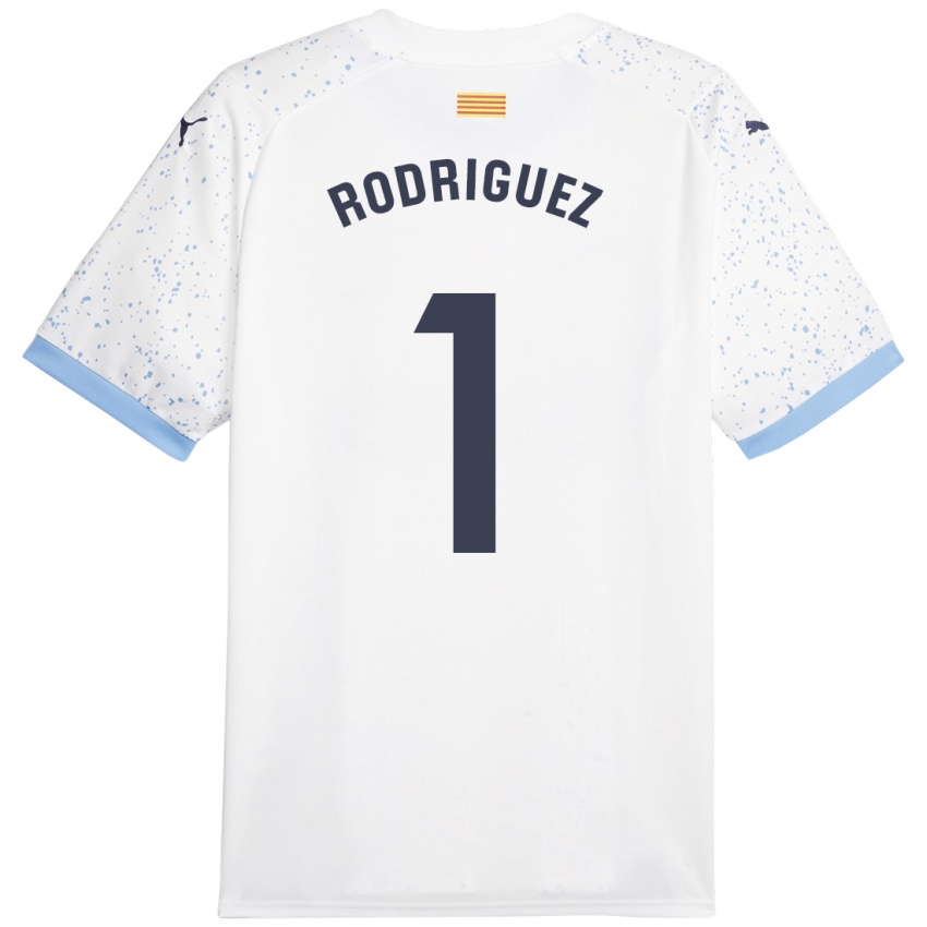 Dames Maria Rodríguez #1 Wit Uitshirt Uittenue 2023/24 T-Shirt België