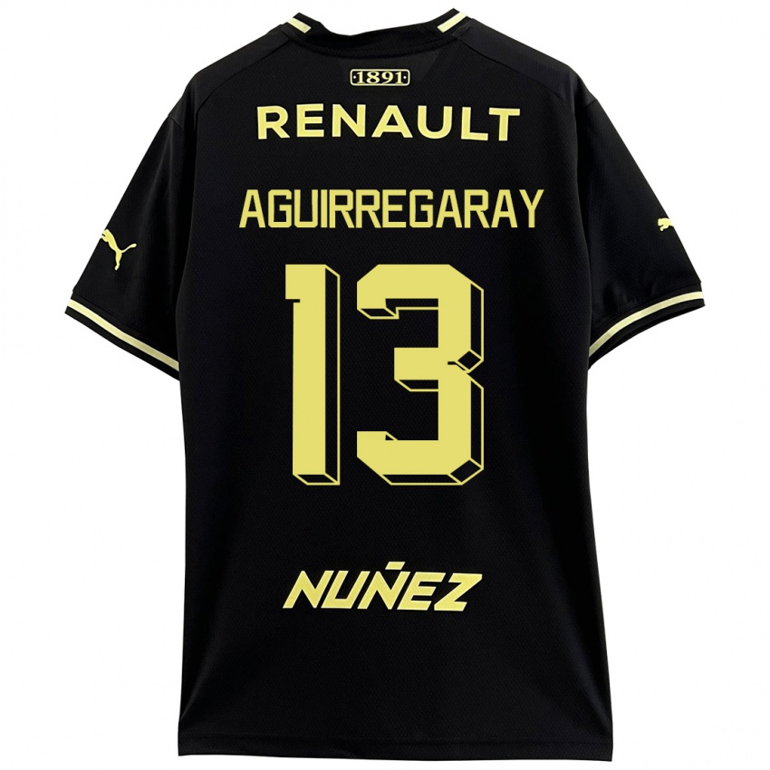 Dames Matías Aguirregaray #13 Zwart Uitshirt Uittenue 2023/24 T-Shirt België