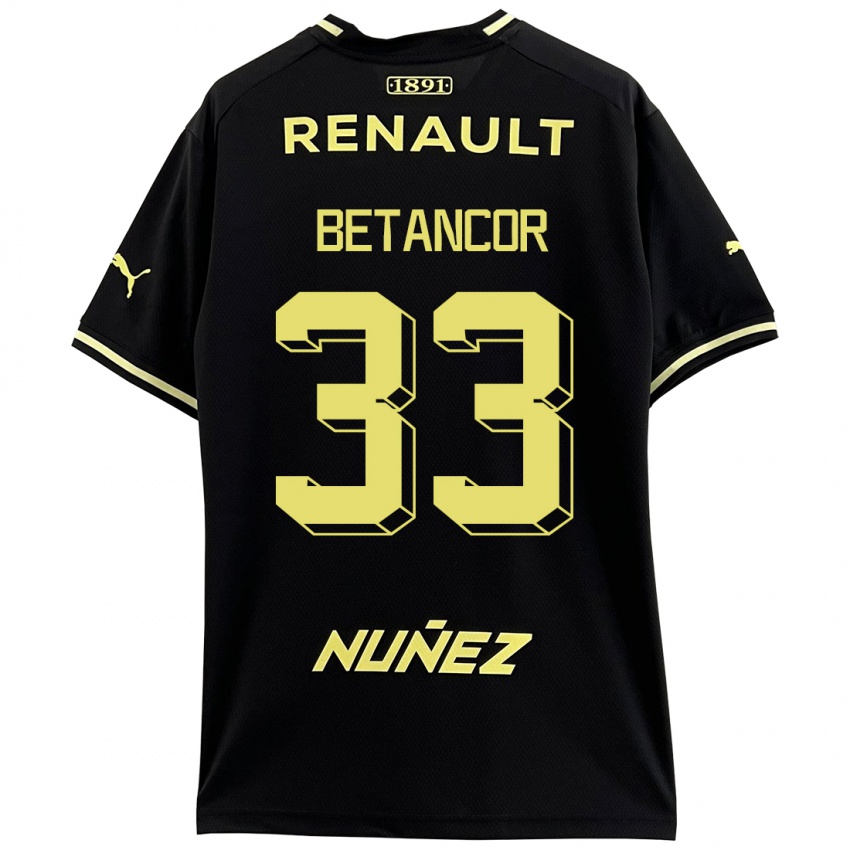 Dames Bruno Betancor #33 Zwart Uitshirt Uittenue 2023/24 T-Shirt België