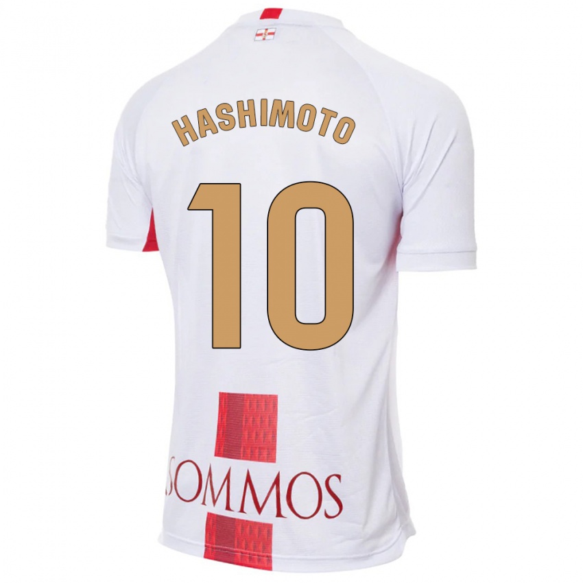 Dames Kento Hashimoto #10 Wit Uitshirt Uittenue 2023/24 T-Shirt België