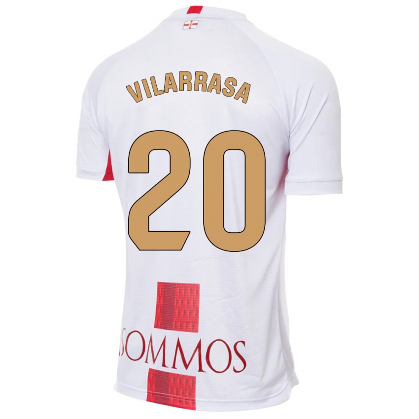 Dames Ignasi Vilarrasa #20 Wit Uitshirt Uittenue 2023/24 T-Shirt België