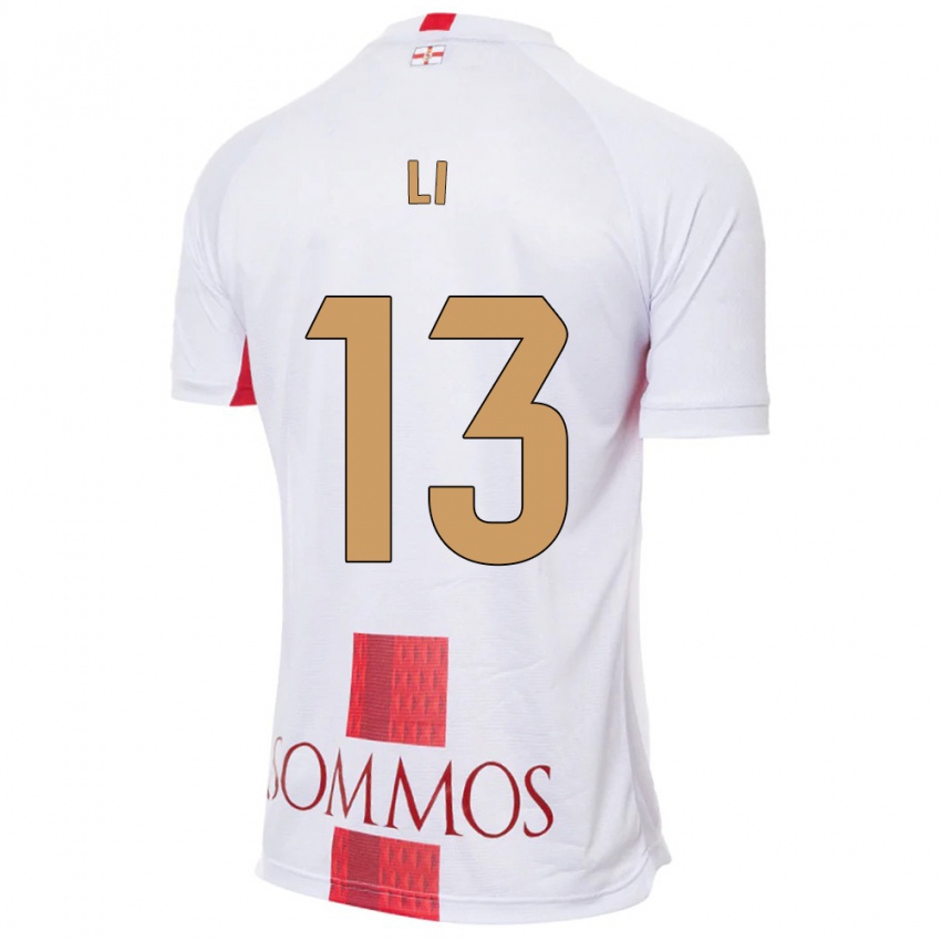 Dames Changyi Li #13 Wit Uitshirt Uittenue 2023/24 T-Shirt België