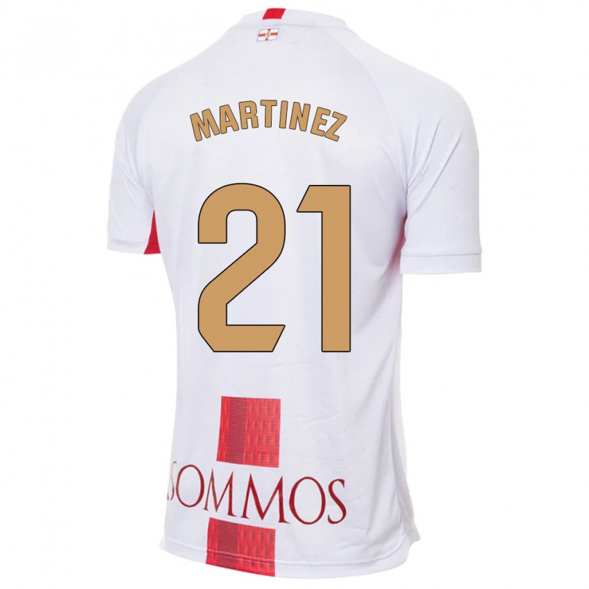 Dames Alejandra Martínez #21 Wit Uitshirt Uittenue 2023/24 T-Shirt België