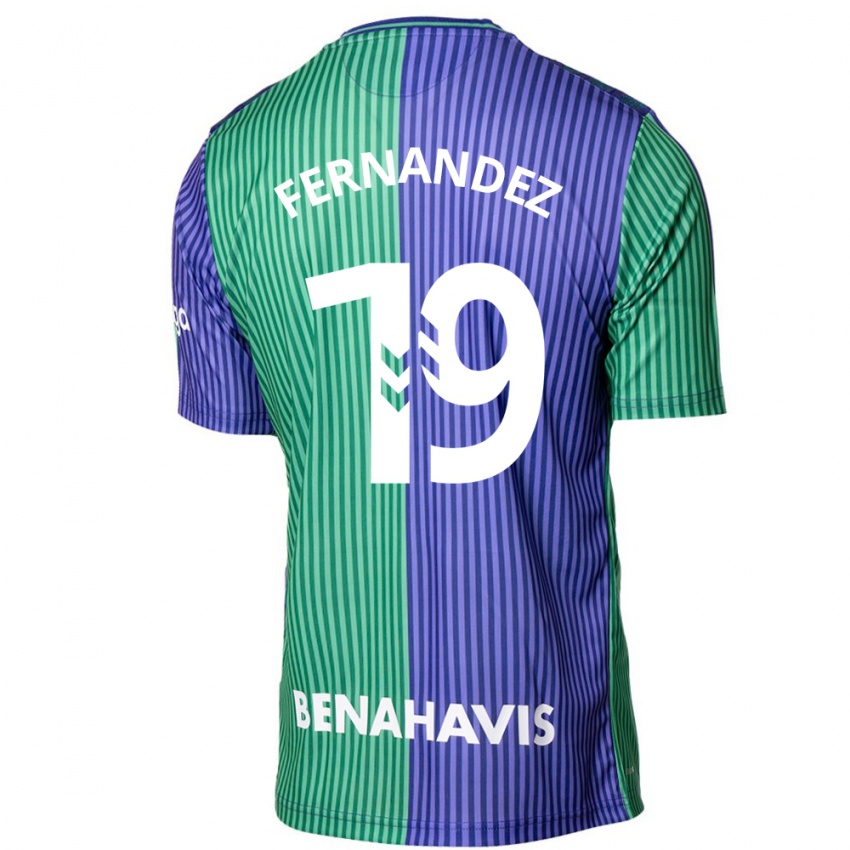 Dames Roberto Fernández #19 Groen Blauw Uitshirt Uittenue 2023/24 T-Shirt België