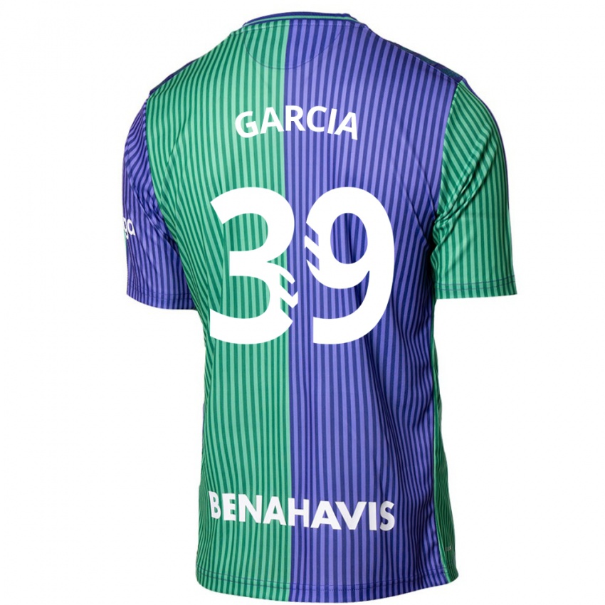 Dames Claudia García #39 Groen Blauw Uitshirt Uittenue 2023/24 T-Shirt België