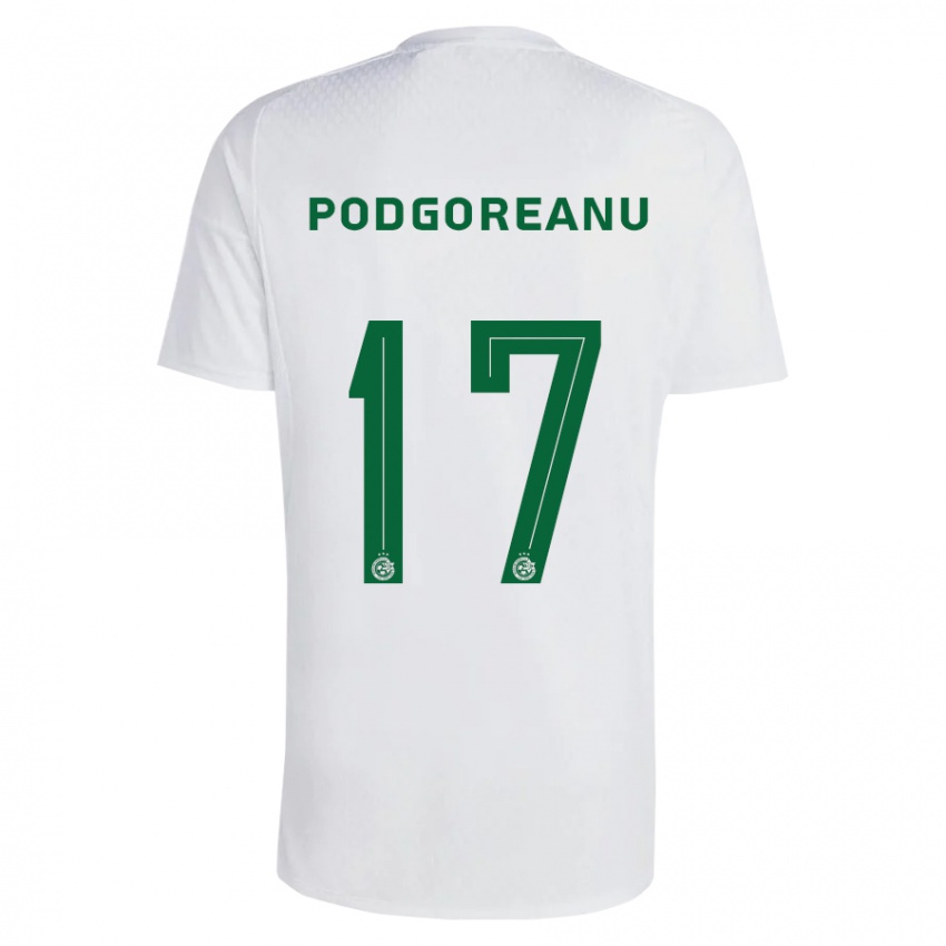 Dames Suf Podgoreanu #17 Groen Blauw Uitshirt Uittenue 2023/24 T-Shirt België