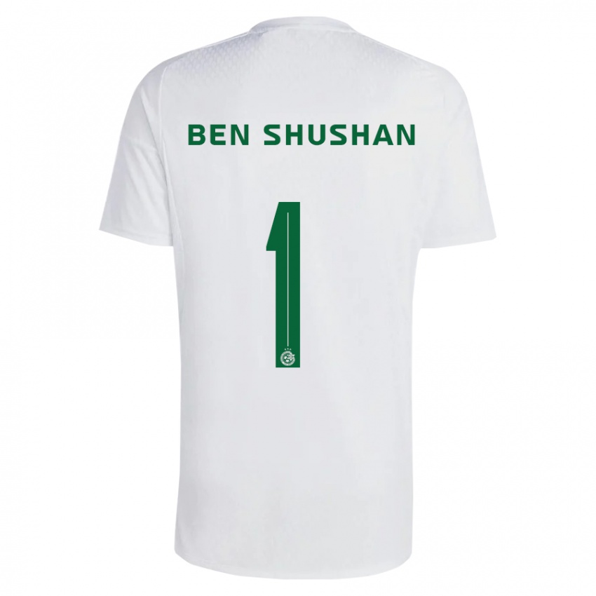 Dames Ori Ben Shushan #1 Groen Blauw Uitshirt Uittenue 2023/24 T-Shirt België