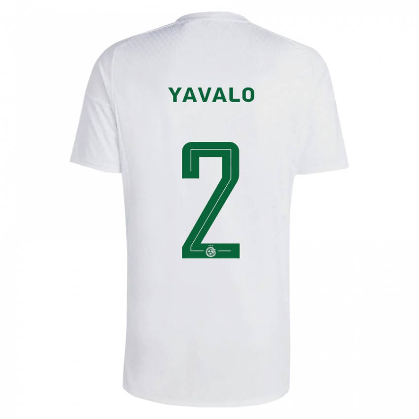 Dames Gatachao Yavalo #2 Groen Blauw Uitshirt Uittenue 2023/24 T-Shirt België