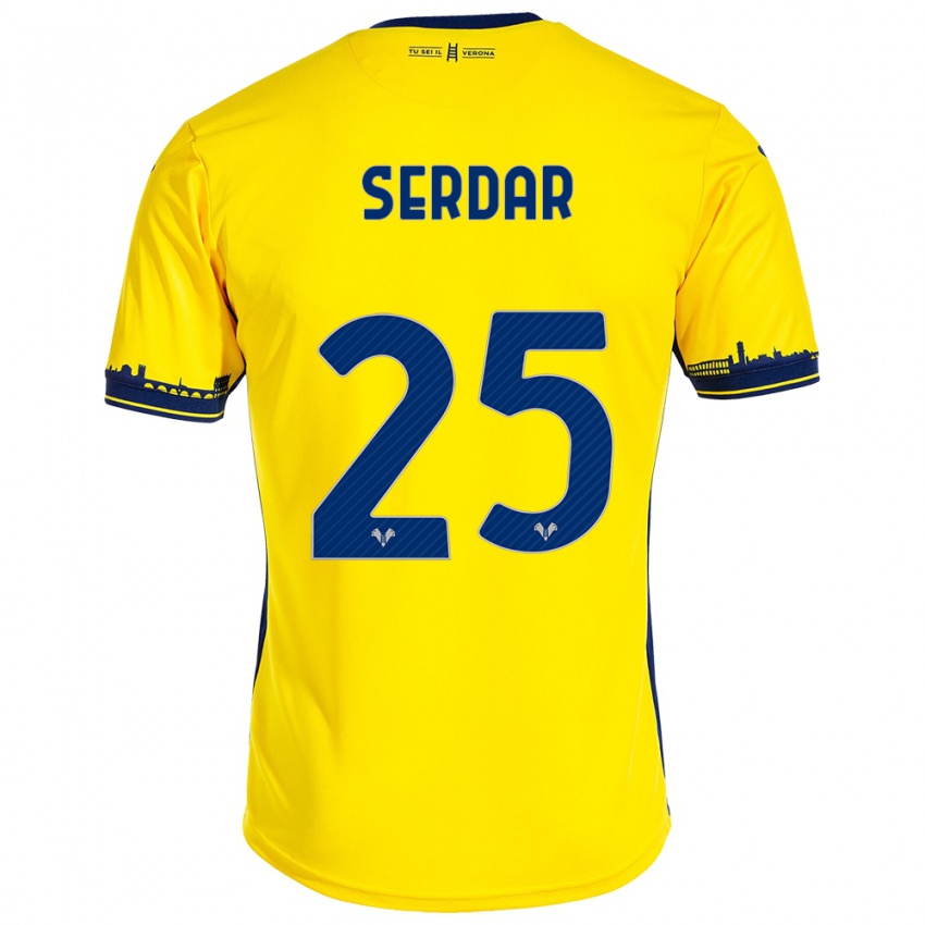 Dames Suat Serdar #25 Geel Uitshirt Uittenue 2023/24 T-Shirt België