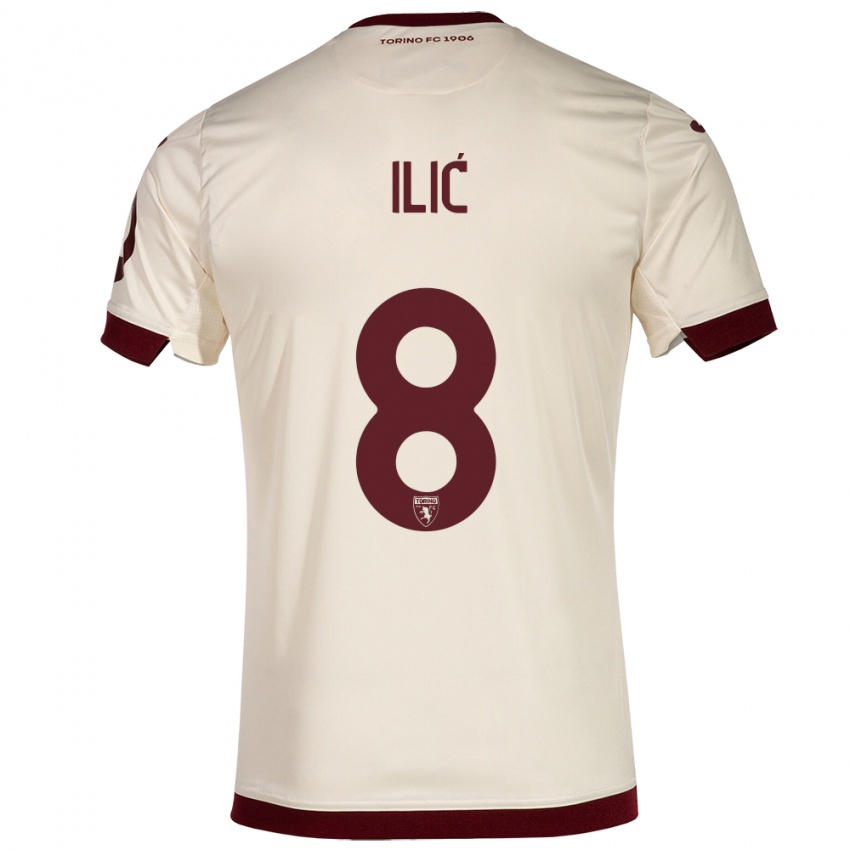 Dames Ivan Ilić #8 Champagne Uitshirt Uittenue 2023/24 T-Shirt België