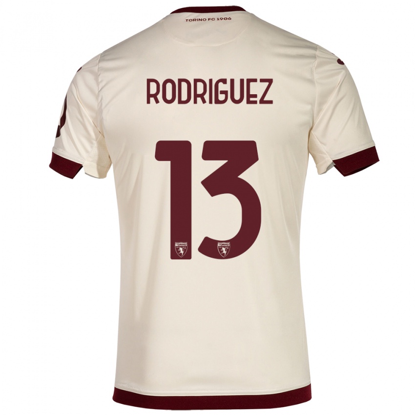 Damen Ricardo Rodríguez #13 Sekt Auswärtstrikot Trikot 2023/24 T-Shirt Belgien