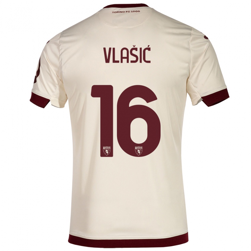 Damen Nikola Vlašić #16 Sekt Auswärtstrikot Trikot 2023/24 T-Shirt Belgien
