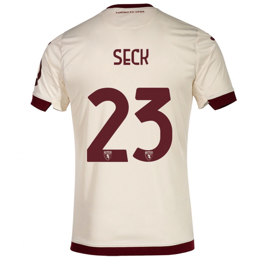 Damen Demba Seck #23 Sekt Auswärtstrikot Trikot 2023/24 T-Shirt Belgien